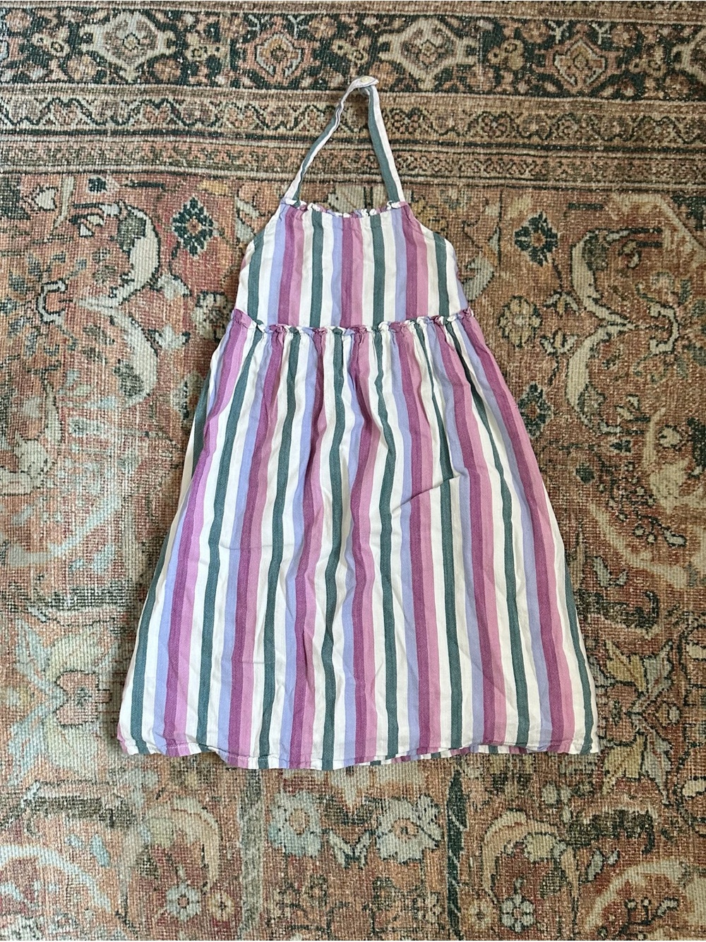 Old Navy Striped Halter Dress in Pink, Purple & Green